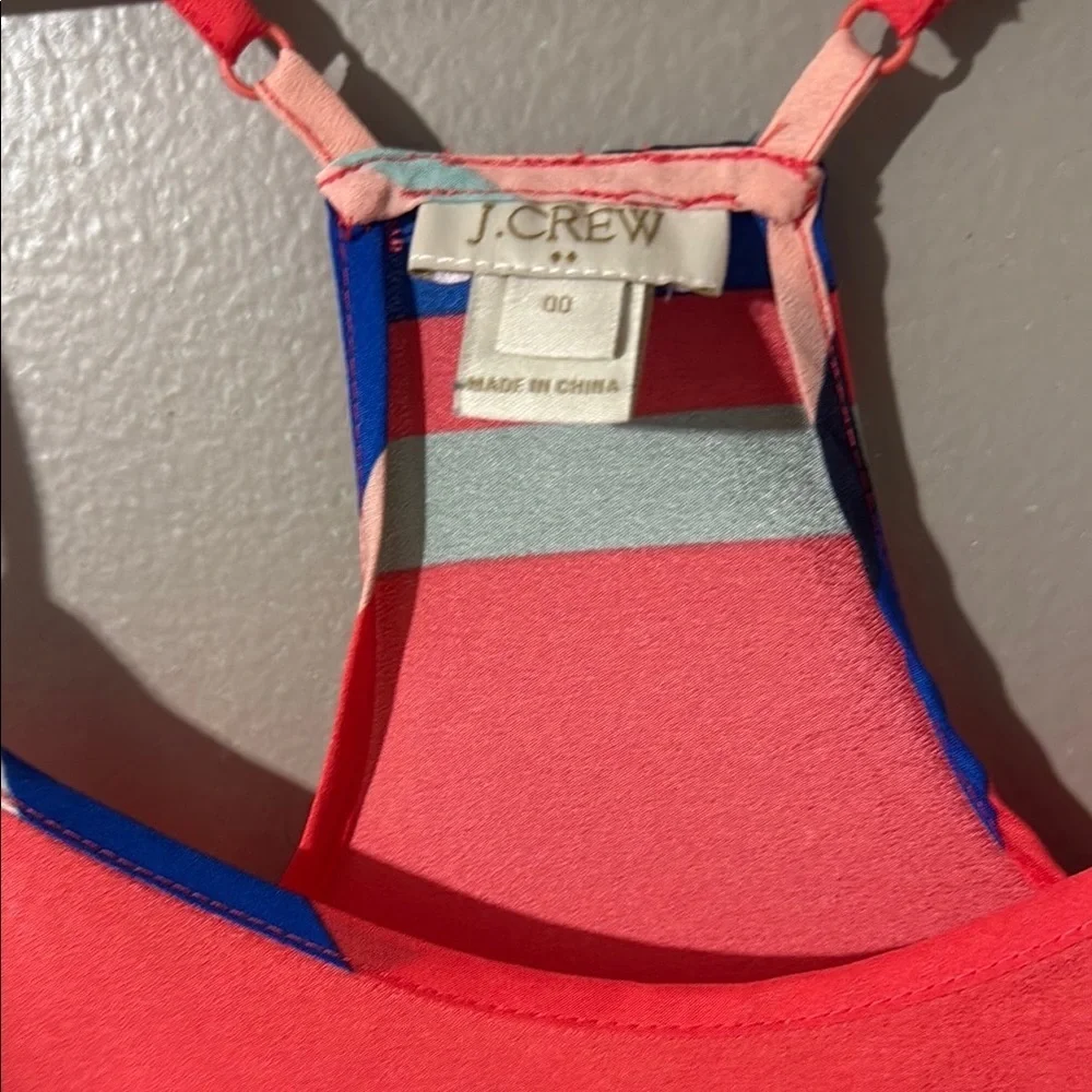 J. Crew Vibrant Striped Camisole in Red and Blue